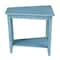 International Concepts Keystone Accent Table, Ocean Blue, Antique Rubbed OT32-45 - alternate 7